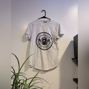 Authentic Balmain T-Shirt Coin Medallion